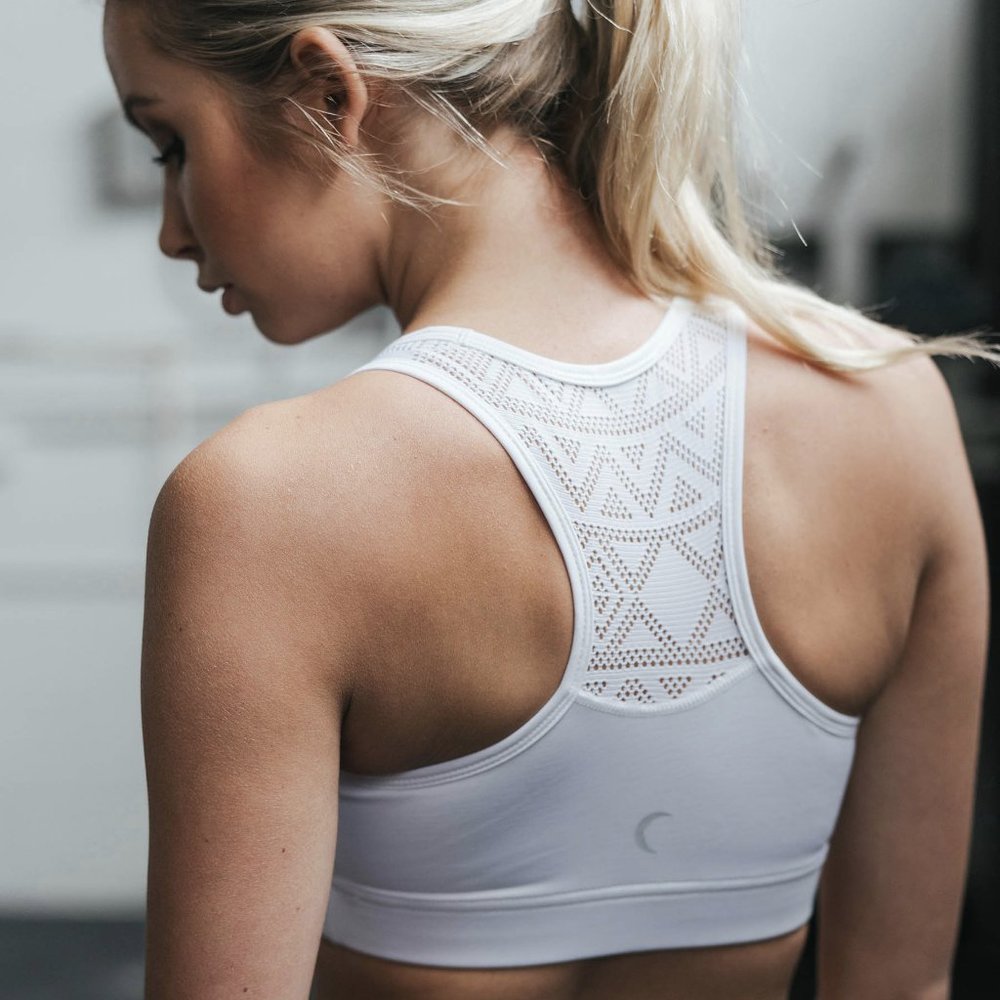 NWT White Bomber Bra